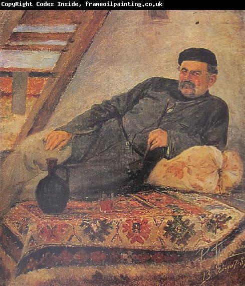 Romanoz Gvelesiani A Kakhetian man with a jar